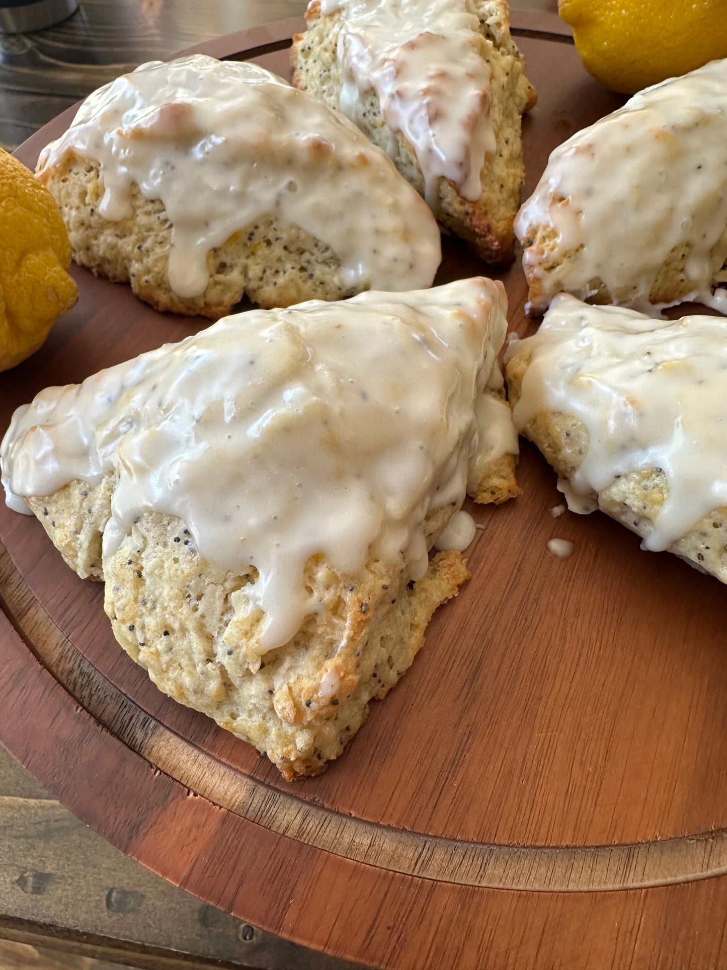 Lemon Poppyseed Scone