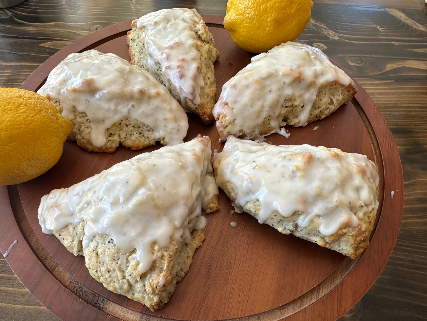 Lemon Poppyseed Scone